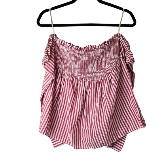 REVOLVE L'Academie Erin Top in Red & White Stripe Size medium - Picture 3 of 9